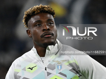 Fisayo Dele-Bashiru of S.S. Lazio participates in the 8th day of the Serie A Championship between Juventus F.C. and S.S. Lazio at Allianz St...