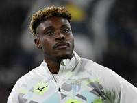 Fisayo Dele-Bashiru of S.S. Lazio participates in the 8th day of the Serie A Championship between Juventus F.C. and S.S. Lazio at Allianz St...