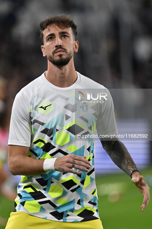 Gaetano Castrovilli of S.S. Lazio participates in the 8th day of the Serie A Championship between Juventus F.C. and S.S. Lazio at Allianz St...