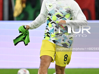 Matteo Guendouzi of S.S. Lazio participates in the 8th day of the Serie A Championship between Juventus F.C. and S.S. Lazio at Allianz Stadi...