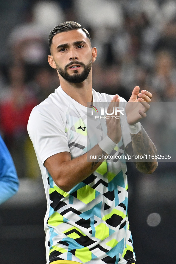 Valentin Castellanos of S.S. Lazio participates in the 8th day of the Serie A Championship between Juventus F.C. and S.S. Lazio at Allianz S...