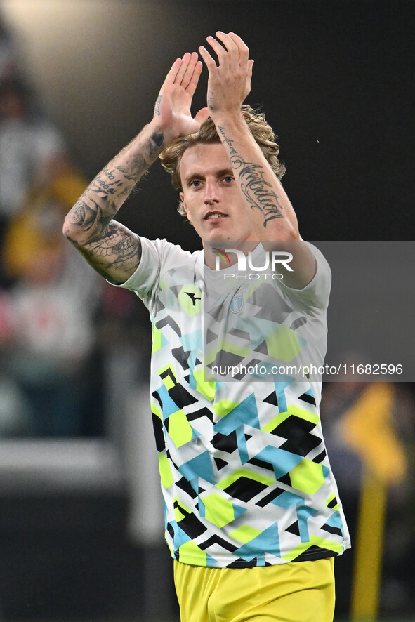 Nicolo Rovella of S.S. Lazio participates in the 8th day of the Serie A Championship between Juventus F.C. and S.S. Lazio at Allianz Stadium...