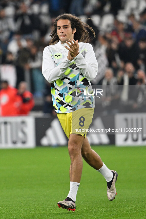 Matteo Guendouzi of S.S. Lazio participates in the 8th day of the Serie A Championship between Juventus F.C. and S.S. Lazio at Allianz Stadi...