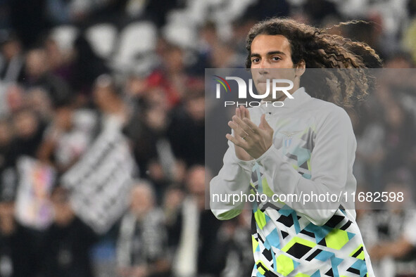 Matteo Guendouzi of S.S. Lazio participates in the 8th day of the Serie A Championship between Juventus F.C. and S.S. Lazio at Allianz Stadi...