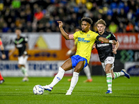 RKC defender Godfried Roemeratoe plays during the match between RKC and Twente at the Mandemakers Stadium in Waalwijk, Netherlands, on Octob...