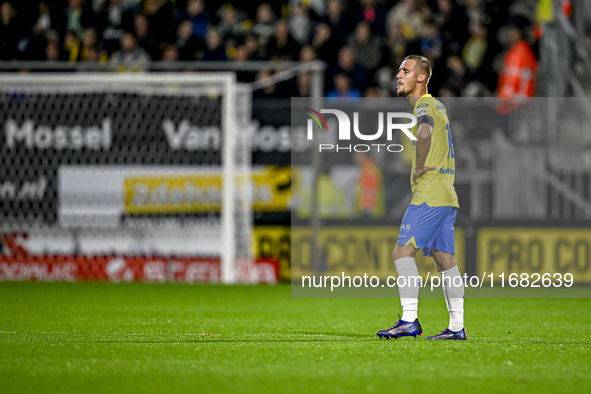 RKC forward Sylvester van der Water plays during the match between RKC and Twente at the Mandemakers Stadium in Waalwijk, Netherlands, on Oc...