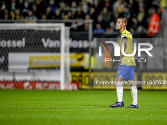 RKC forward Sylvester van der Water plays during the match between RKC and Twente at the Mandemakers Stadium in Waalwijk, Netherlands, on Oc...