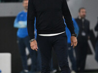 Marco Baroni coaches S.S. Lazio during the 8th day of the Serie A Championship between Juventus F.C. and S.S. Lazio at Allianz Stadium in Tu...