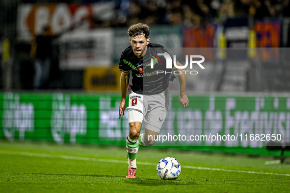 FC Twente forward Mitchell van Bergen plays during the match between RKC and Twente at the Mandemakers Stadium in Waalwijk, Netherlands, on...