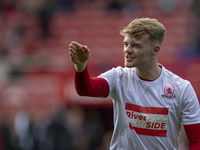 Tommy Conway warms up before the Sky Bet Championship match between Middlesbrough and Bristol City at the Riverside Stadium in Middlesbrough...