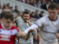 Middlesbrough Manager Michael Carrick watches from the sidelines during the Sky Bet Championship match between Middlesbrough and Bristol Cit...