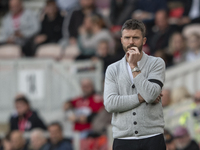 Middlesbrough Manager Michael Carrick is present during the Sky Bet Championship match between Middlesbrough and Bristol City at the Riversi...