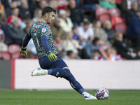 Bristol City Goalkeeper Max O'Leary participates in the Sky Bet Championship match between Middlesbrough and Bristol City at the Riverside S...