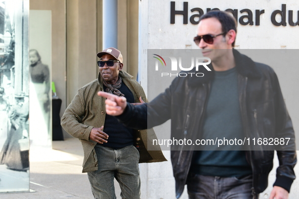 Lucien Jean Baptiste attends the remake of the light factories in Lyon, France, on October 19, 2024. 