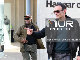 Lucien Jean Baptiste attends the remake of the light factories in Lyon, France, on October 19, 2024. (