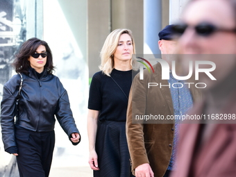 Camelia Jordana attends the remake of the light factories in Lyon, France, on October 19, 2024. (