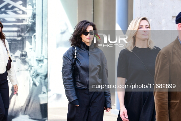 Camelia Jordana attends the remake of the light factories in Lyon, France, on October 19, 2024. 