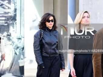 Camelia Jordana attends the remake of the light factories in Lyon, France, on October 19, 2024. (