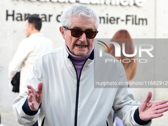 Claude Lelouch attends the remake of the light factories in Lyon, France, on October 19, 2024. (