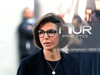 Rachida Dati, Minister of Culture, attends the remake of the light factories in Lyon, France, on October 19, 2024. (