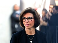 Rachida Dati, Minister of Culture, attends the remake of the light factories in Lyon, France, on October 19, 2024. (