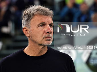 Marco Baroni participates in the Serie A 2024-2025 match between Juventus and Lazio in Turin, Italy, on October 19, 2024 (