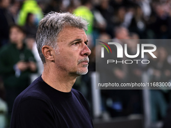 Marco Baroni participates in the Serie A 2024-2025 match between Juventus and Lazio in Turin, Italy, on October 19, 2024 (