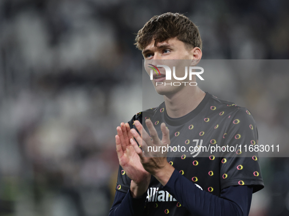 Nicolo Savona participates in the Serie A 2024-2025 match between Juventus and Lazio in Turin, Italy, on October 19, 2024. 