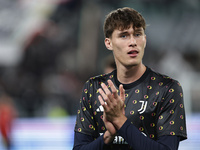 Nicolo Savona participates in the Serie A 2024-2025 match between Juventus and Lazio in Turin, Italy, on October 19, 2024. (