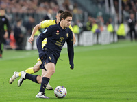 Kenan Yildiz participates in the Serie A 2024-2025 match between Juventus and Lazio in Turin, Italy, on October 19, 2024. (