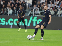 Federico Gatti participates in the Serie A 2024-2025 match between Juventus and Lazio in Turin, Italy, on October 19, 2024. (