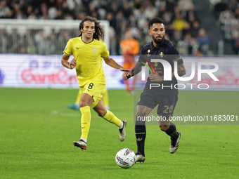 Douglas Luiz participates in the Serie A 2024-2025 match between Juventus and Lazio in Turin, Italy, on October 19, 2024. (