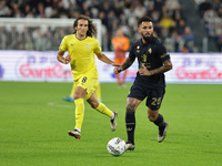 Douglas Luiz participates in the Serie A 2024-2025 match between Juventus and Lazio in Turin, Italy, on October 19, 2024. (