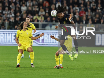 Khephren Thuram participates in the Serie A 2024-2025 match between Juventus and Lazio in Turin, Italy, on October 19, 2024. (