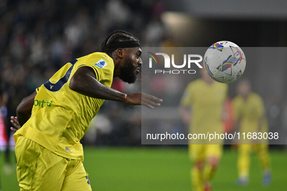 Nuno Tavares of S.S. Lazio is in action during the 8th day of the Serie A Championship between Juventus F.C. and S.S. Lazio at Allianz Stadi...