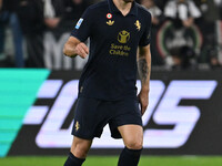 Federico Gatti of Juventus F.C. is in action during the 8th day of the Serie A Championship between Juventus F.C. and S.S. Lazio at Allianz...