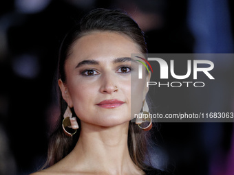 Isabella Nefar attends the ''Reading Lolita In Tehran'' red carpet during the 19th Rome Film Festival at Auditorium Parco Della Musica in Ro...