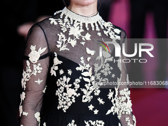 Mina Kavani attends the ''Reading Lolita In Tehran'' red carpet during the 19th Rome Film Festival at Auditorium Parco Della Musica in Rome,...