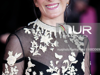 Mina Kavani attends the ''Reading Lolita In Tehran'' red carpet during the 19th Rome Film Festival at Auditorium Parco Della Musica in Rome,...