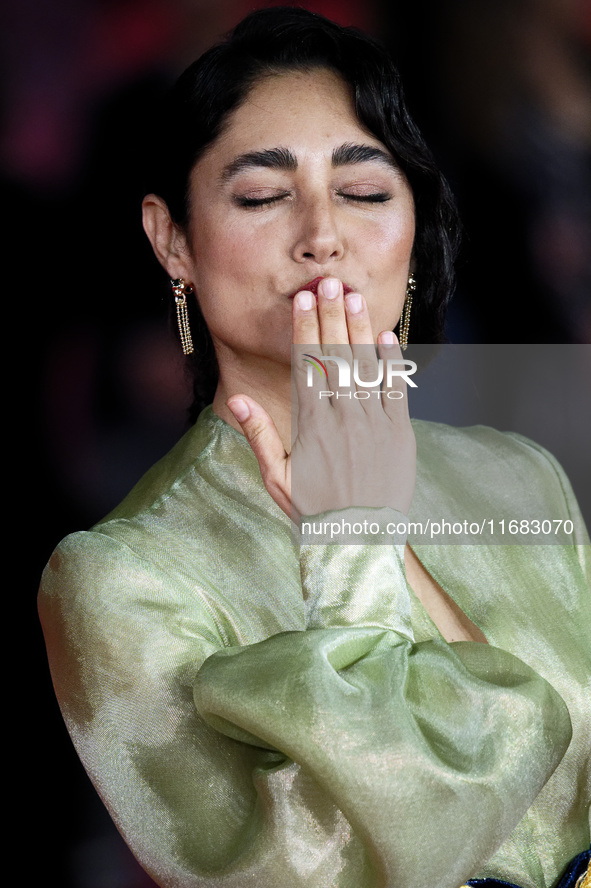 Golshifteh Farahani attends the ''Reading Lolita In Tehran'' red carpet during the 19th Rome Film Festival at Auditorium Parco Della Musica...