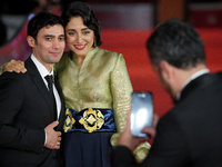 Arash Marandi and Golshifteh Farahani attend the ''Reading Lolita In Tehran'' red carpet during the 19th Rome Film Festival at Auditorium Pa...