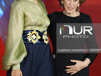 Golshifteh Farahani and Azar Nafisi attend the ''Reading Lolita In Tehran'' red carpet during the 19th Rome Film Festival at Auditorium Parc...