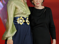 Golshifteh Farahani and Azar Nafisi attend the ''Reading Lolita In Tehran'' red carpet during the 19th Rome Film Festival at Auditorium Parc...