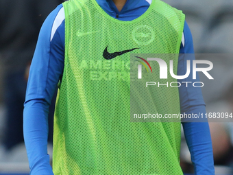 Brighton and Hove Albion's Ferdi Kadioglu participates in the Premier League match between Newcastle United and Brighton and Hove Albion at...