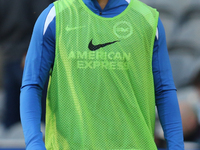 Brighton and Hove Albion's Ferdi Kadioglu participates in the Premier League match between Newcastle United and Brighton and Hove Albion at...