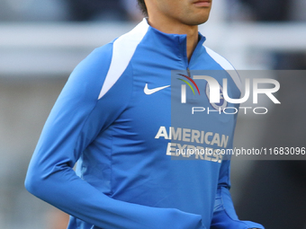 Kaoru Mitoma of Brighton and Hove Albion plays during the Premier League match between Newcastle United and Brighton and Hove Albion at St....