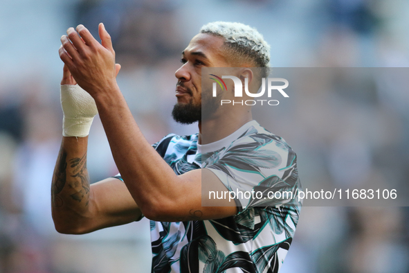 Joelinton of Newcastle United plays during the Premier League match between Newcastle United and Brighton and Hove Albion at St. James's Par...