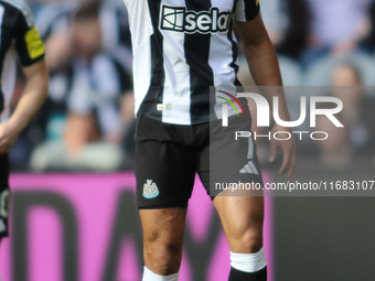 Joelinton of Newcastle United plays during the Premier League match between Newcastle United and Brighton and Hove Albion at St. James's Par...