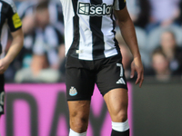 Joelinton of Newcastle United plays during the Premier League match between Newcastle United and Brighton and Hove Albion at St. James's Par...