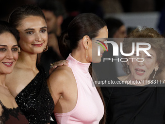 (L-R) Zar Amir Ebrahimi, Isabella Nefar, Lara Dalileh Wolf, and Azar Nafisi attend the ''Reading Lolita In Tehran'' red carpet during the 19...